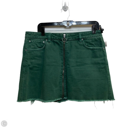 Skirt Mini & Short By We The Free In Green Denim, Size: 12