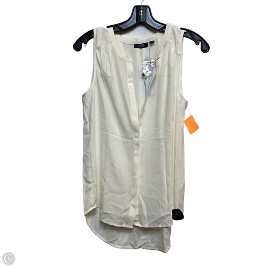 Top Sleeveless By Apt 9 In Cream, Size: Xs