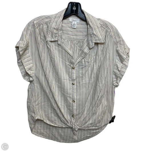 Top Sleeveless By Japna In Tan, Size: L