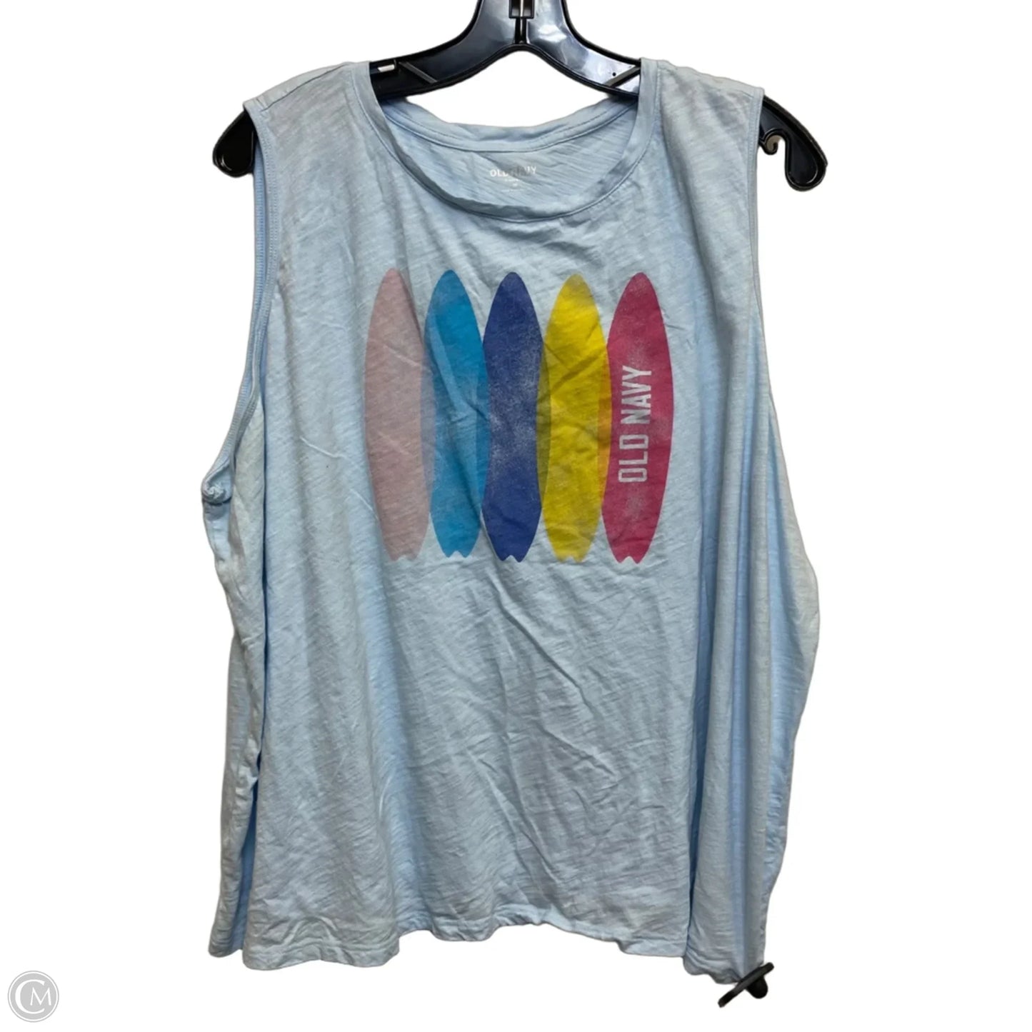 Top Sleeveless Basic By Old Navy In Blue, Size: 3x