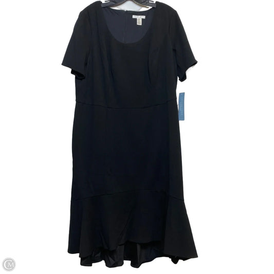 Dress Work By London Times In Black, Size: 1x