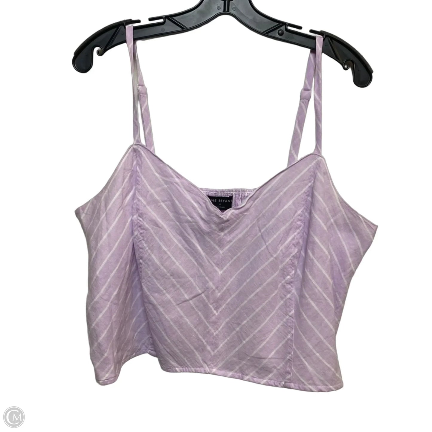 Top 2pc Long Sleeve By Lane Bryant In Purple, Size: 1x
