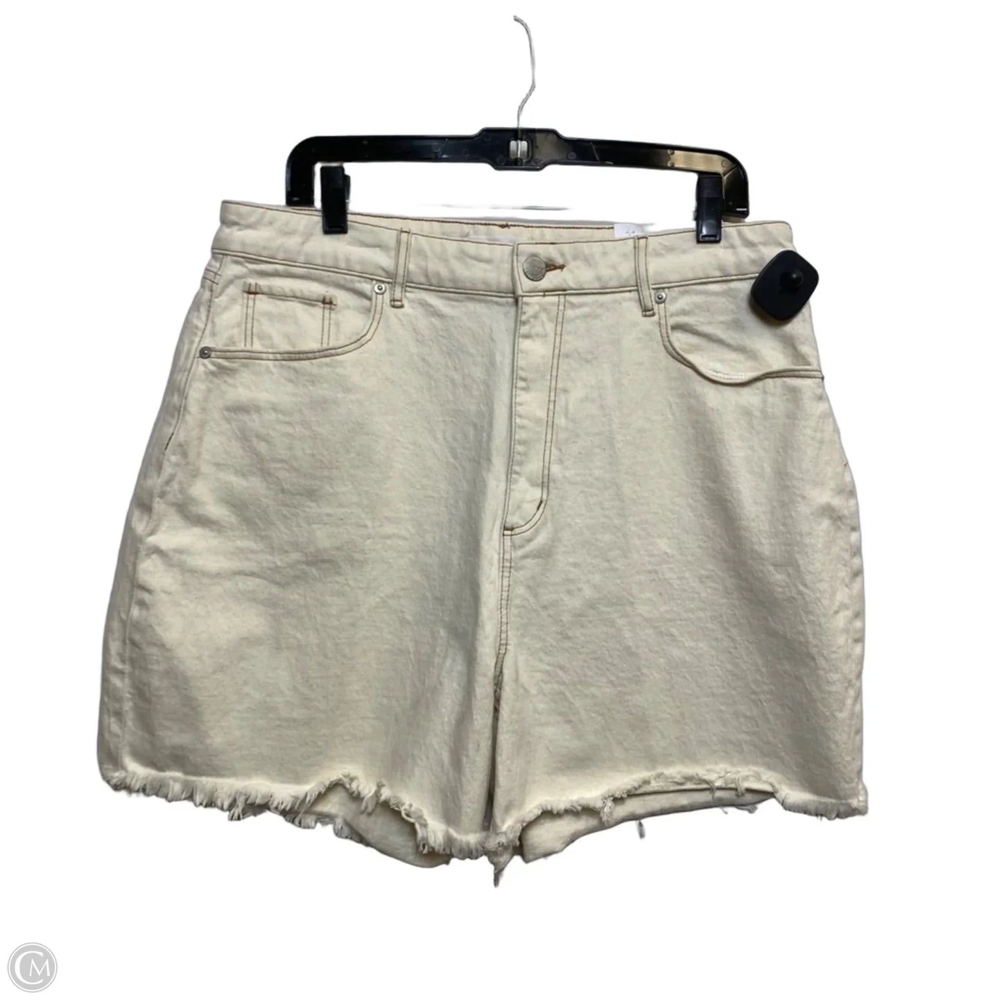 Shorts By Loft In Cream Denim, Size: 12