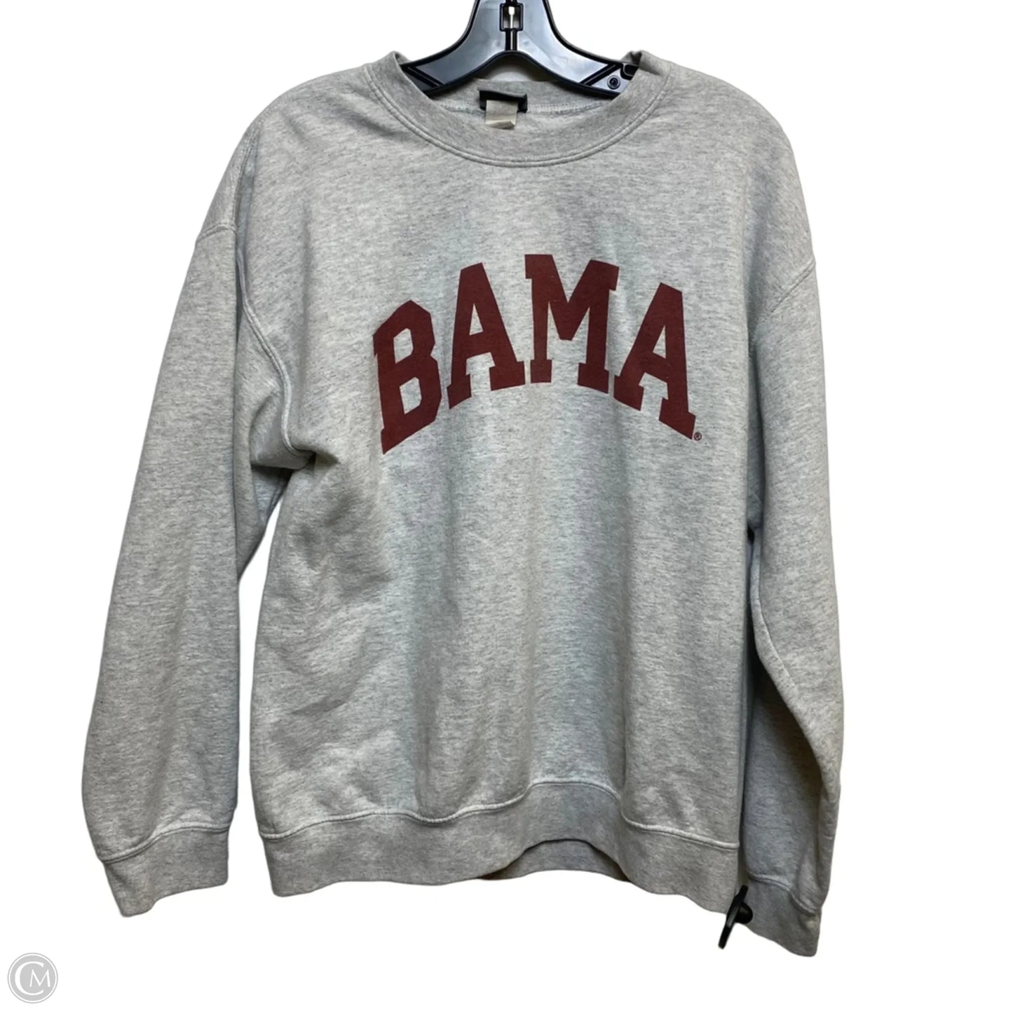 Athletic Sweatshirt Crewneck By Mv Sport In Grey, Size: M