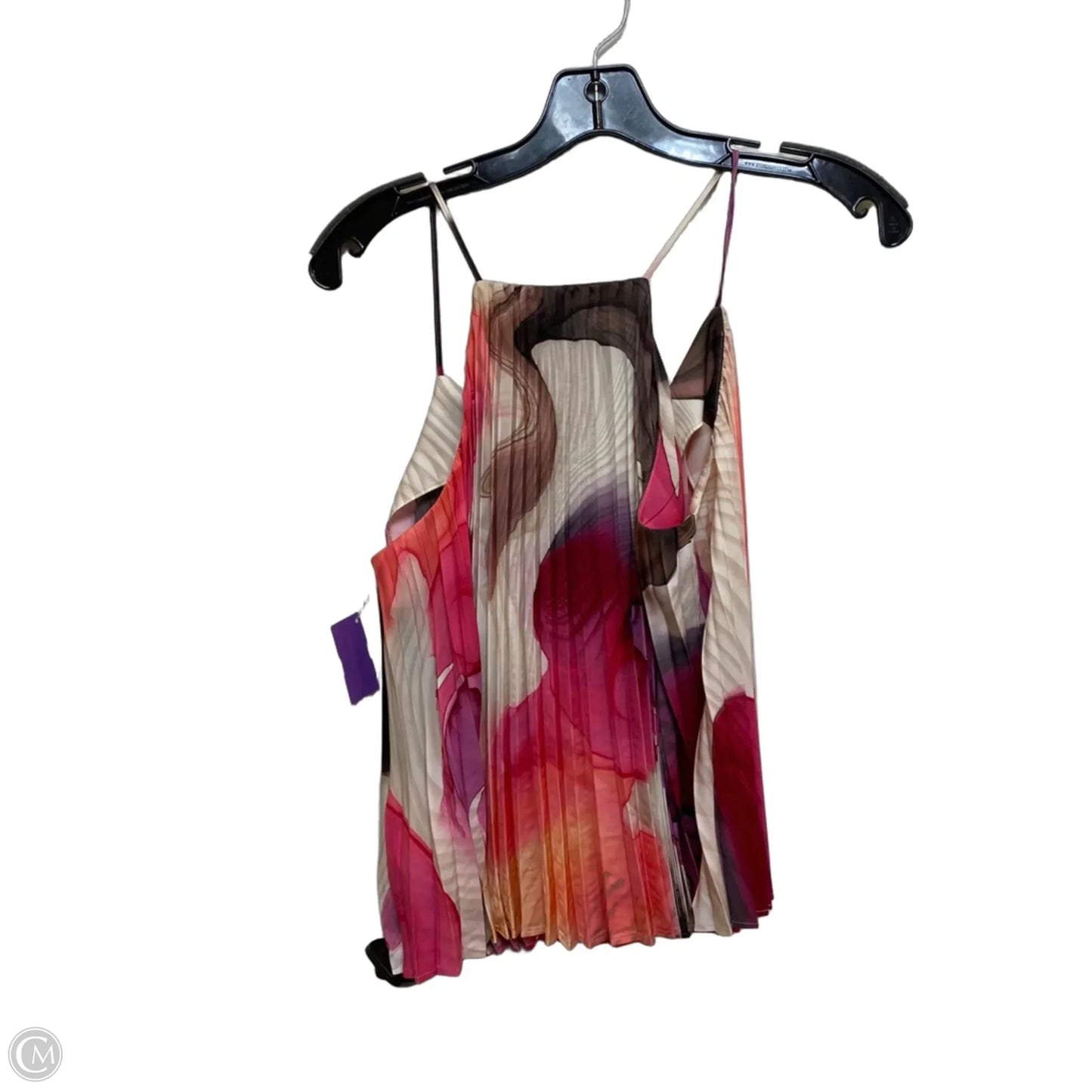 Top Sleeveless By Express In Brown & Pink, Size: S