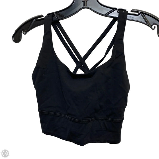 Athletic Bra Designer By Lululemon In Black, Size: S