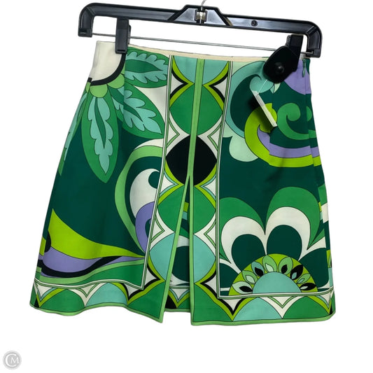 Skirt Mini & Short By Zara In Green, Size: Xs