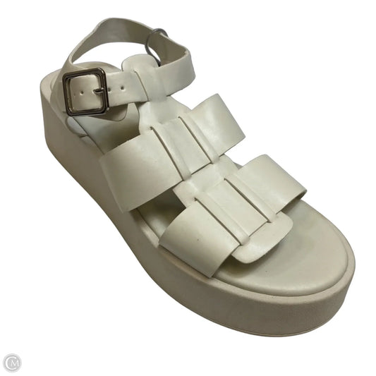 Sandals Heels Platform By Indigo Rd In Cream, Size: 9.5