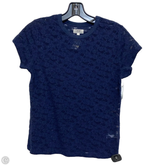 Top Short Sleeve By Aerie In Navy, Size: Xs