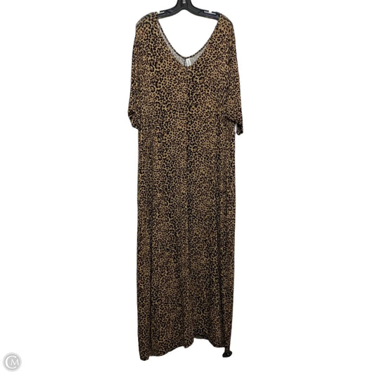 Dress Casual Maxi By Zenana In Animal Print, Size: 3x