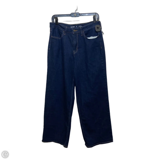 Jeans Wide Leg By Old Navy In Blue Denim, Size: 10