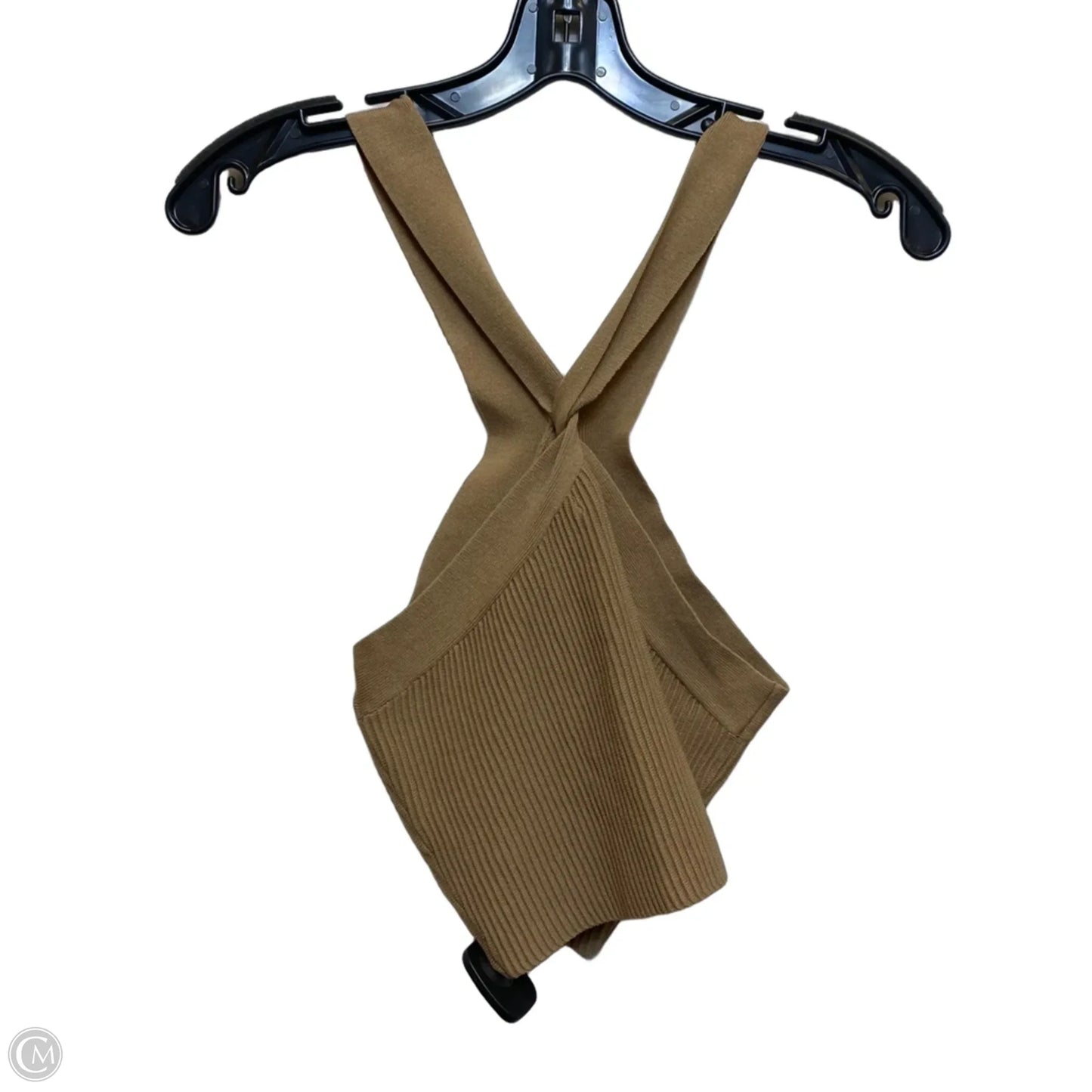 Top Sleeveless By Love Tree In Tan, Size: M