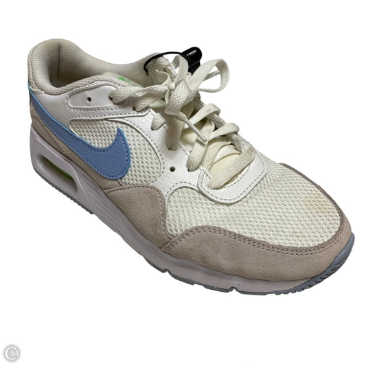 Shoes Sneakers By Nike In Blue & Cream, Size: 8