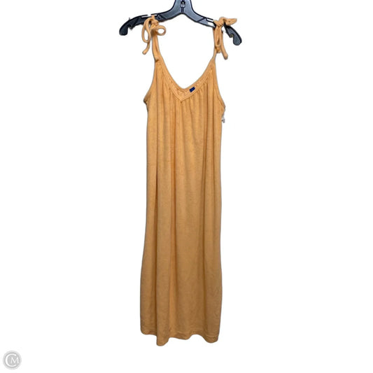 Dress Casual Midi By Old Navy In Orange, Size: L