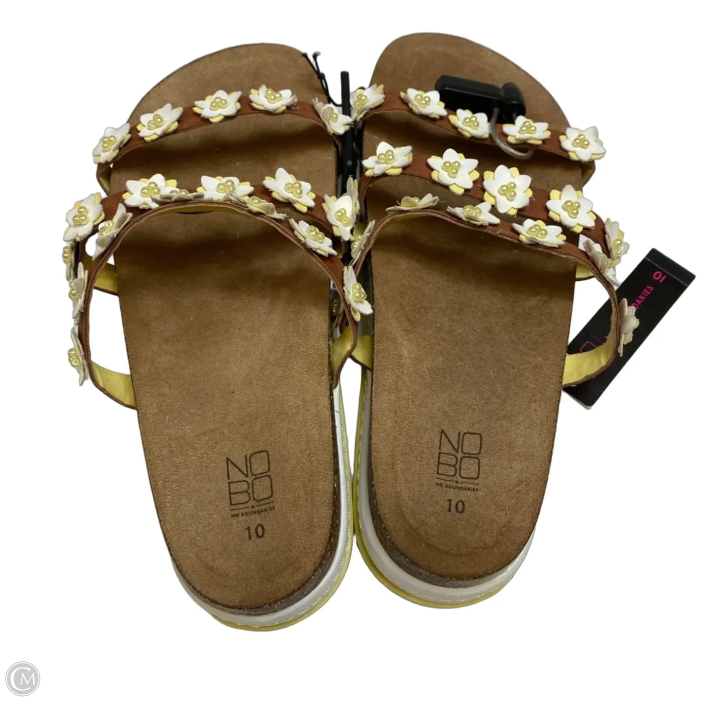 Sandals Heels Platform By No Boundaries In Brown, Size: 10