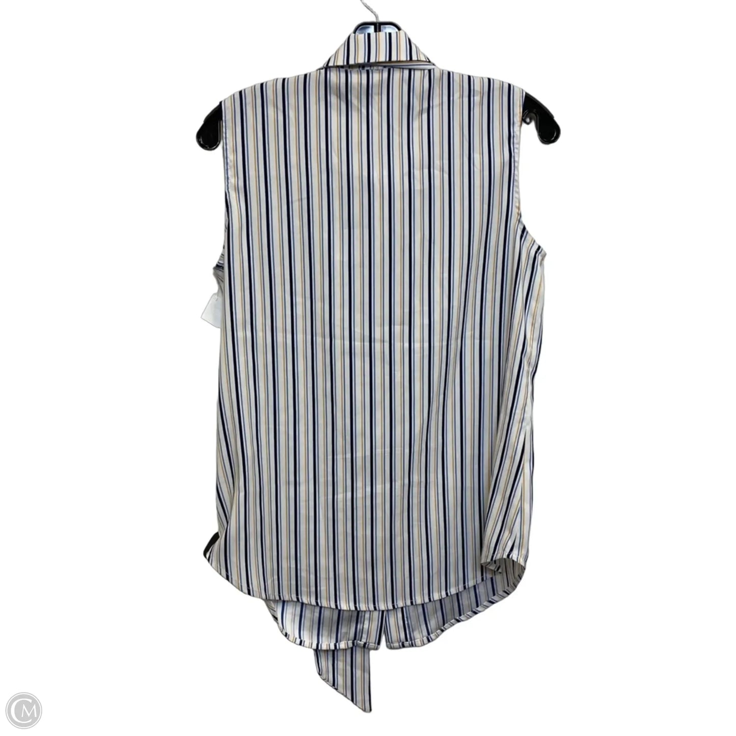 Top Sleeveless By Philosophy In Striped Pattern, Size: S