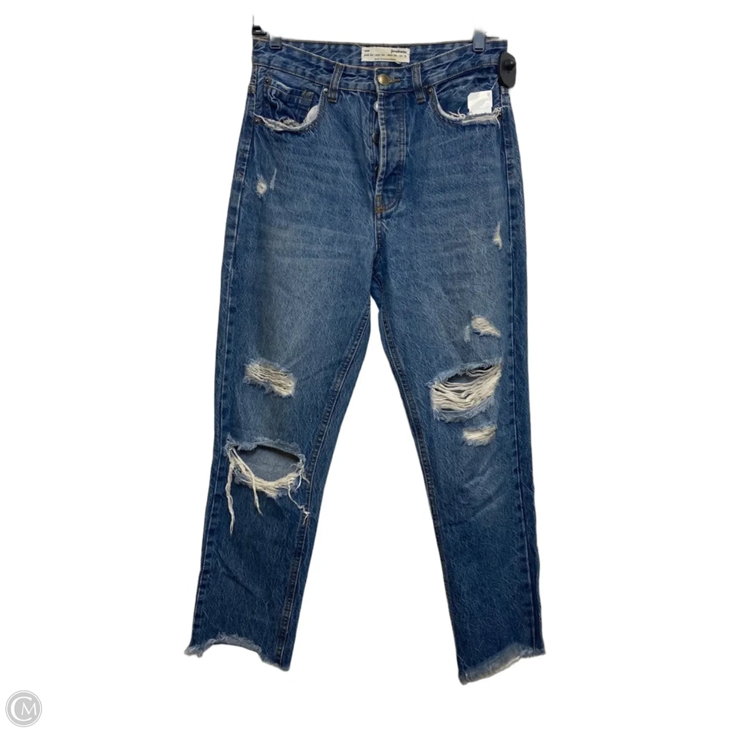 Jeans Boyfriend By Stradivarius In Blue Denim, Size: 6