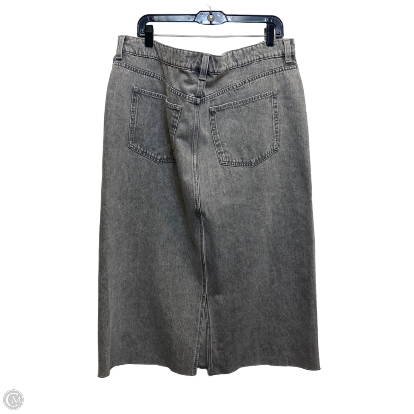 Skirt Midi By Divided In Grey Denim, Size: 1x