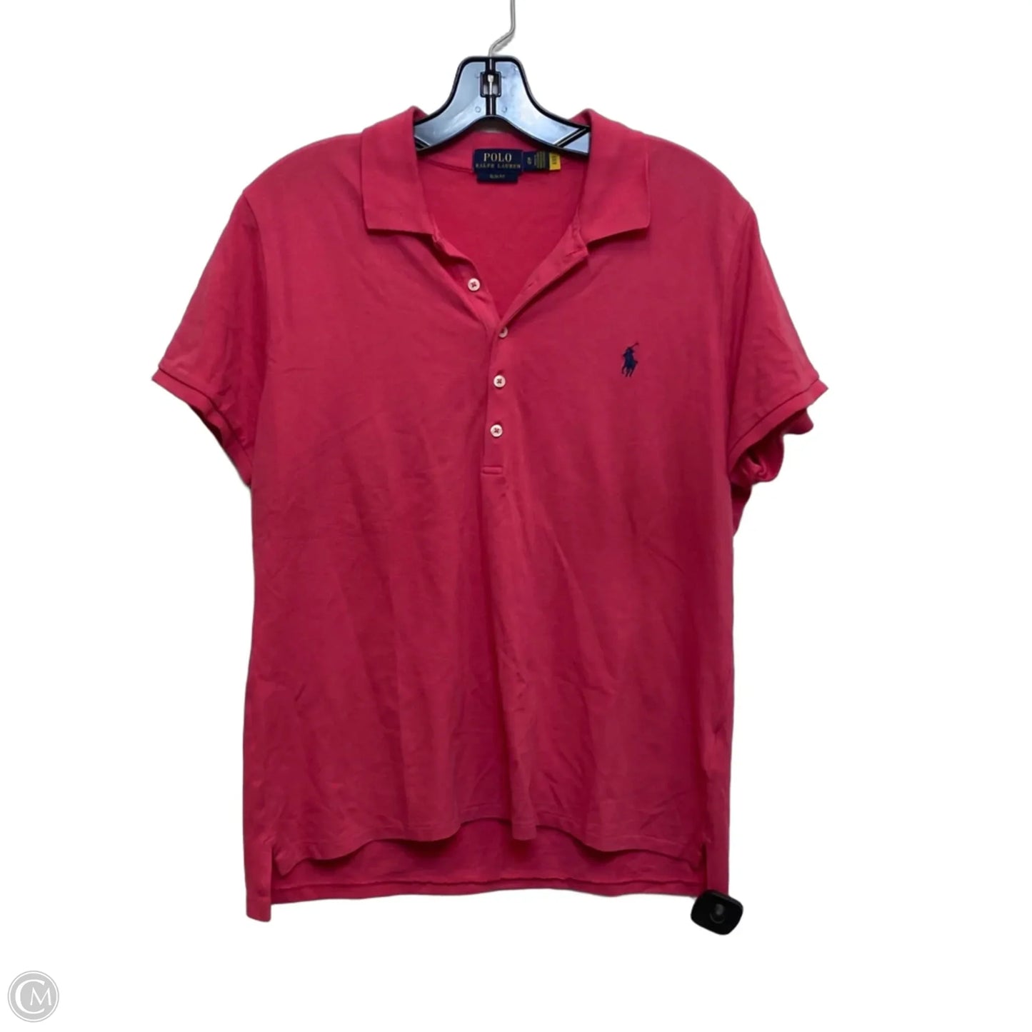 Top Short Sleeve By Polo Ralph Lauren In Pink, Size: Xl