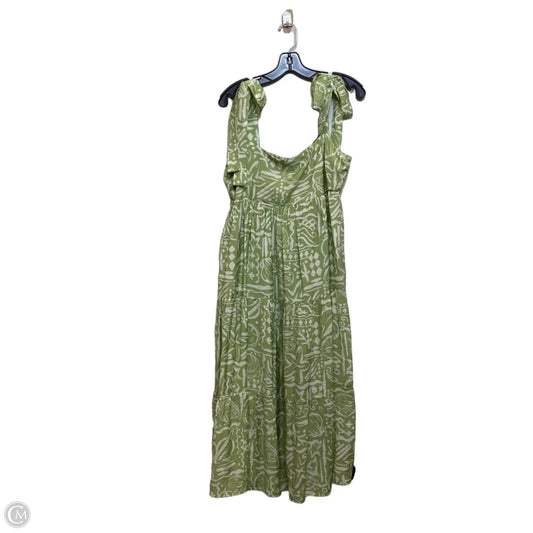 Dress Casual Midi By Blu Pepper In Green, Size: L