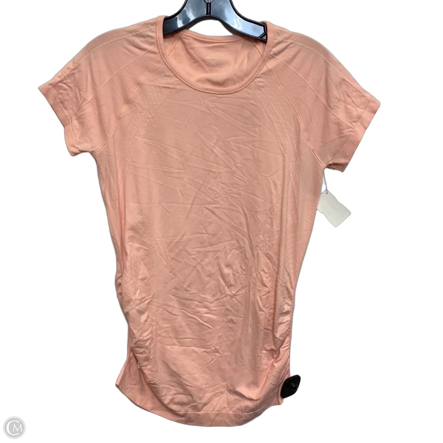 Athletic Top Short Sleeve By Athleta In Orange, Size: M