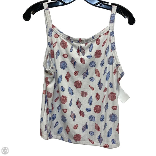 Top Sleeveless Basic By Sincerely Jules In Blue Red & White, Size: L