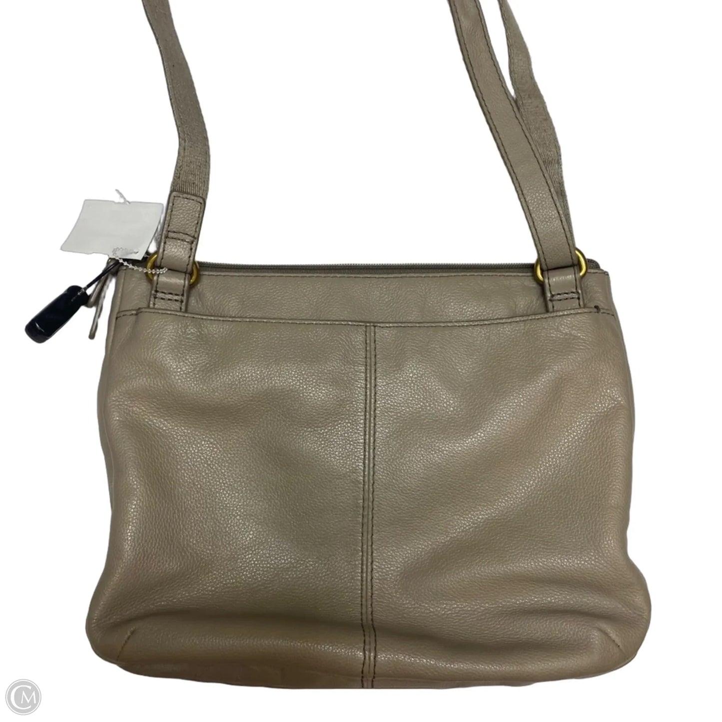 Crossbody Leather By Fossil, Size: Medium