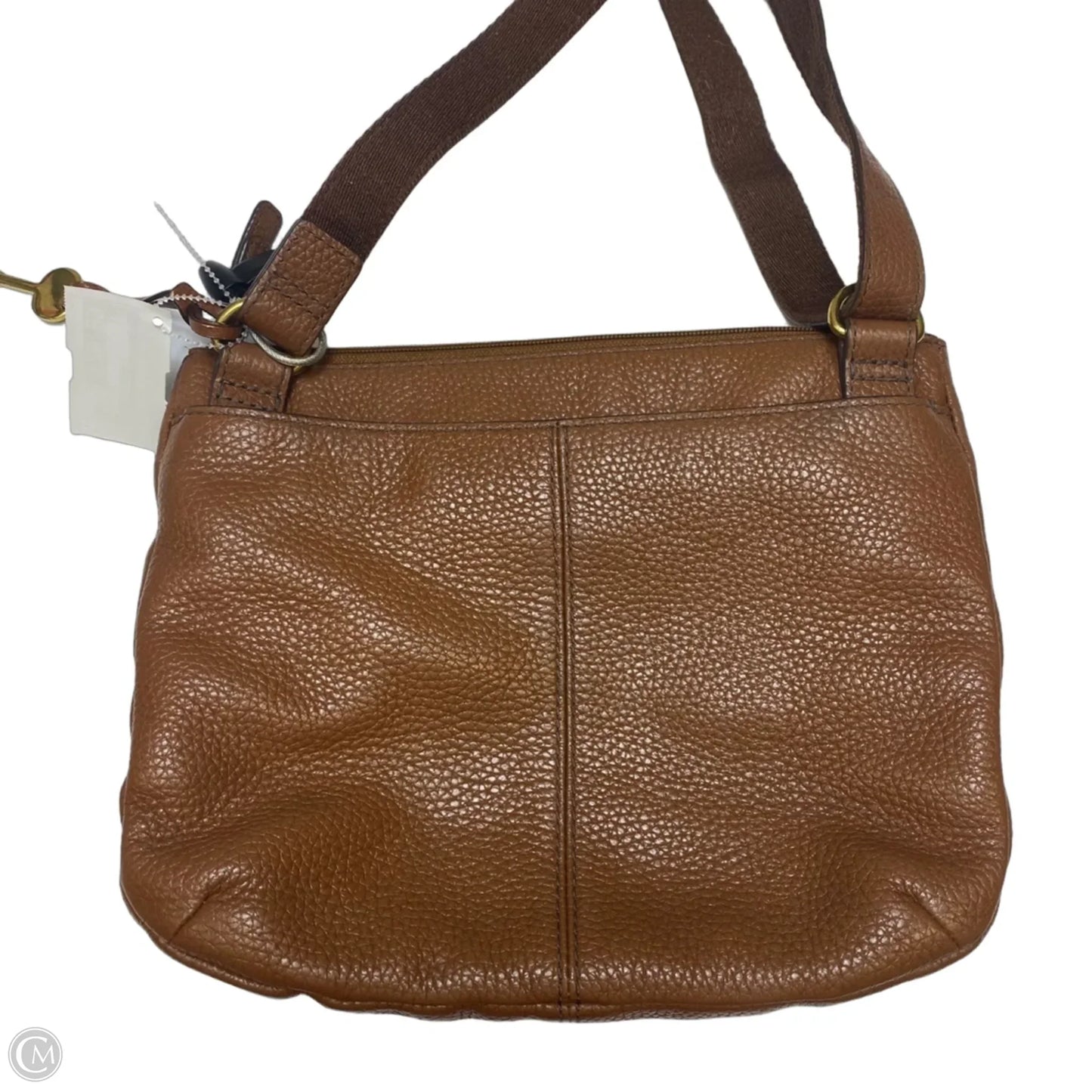 Crossbody Leather By Fossil, Size: Medium
