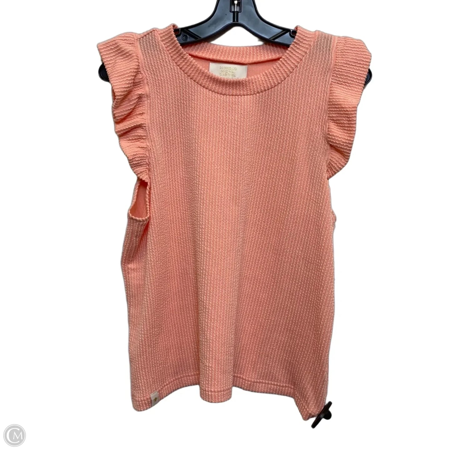 Top Sleeveless By Simply Southern In Peach, Size: M