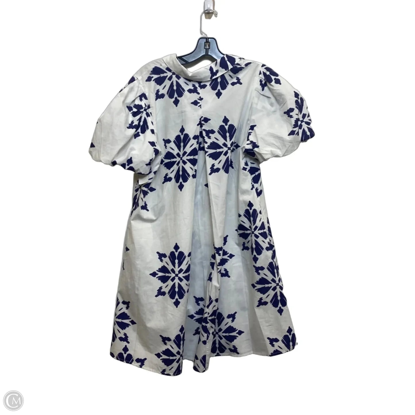 Dress Casual Short By Msk In Blue & White, Size: L