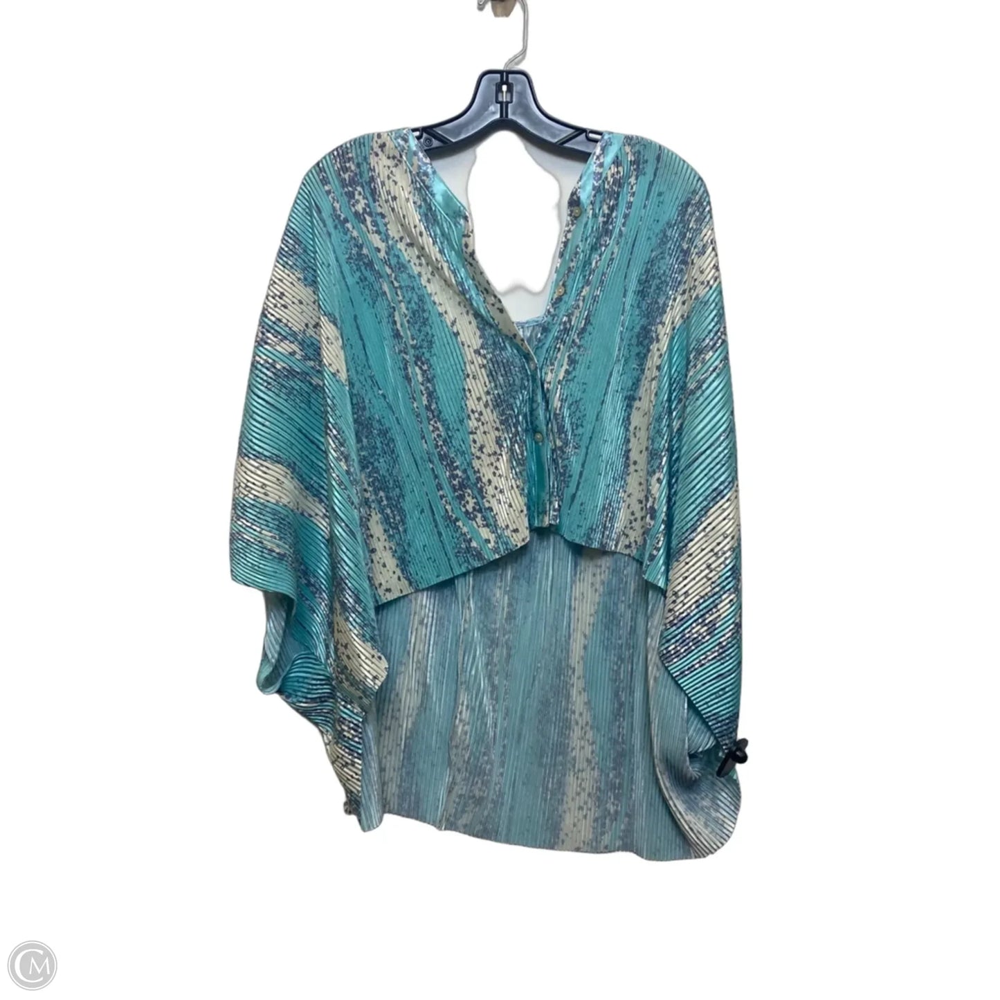 Top Short Sleeve By Entro In Blue, Size: L