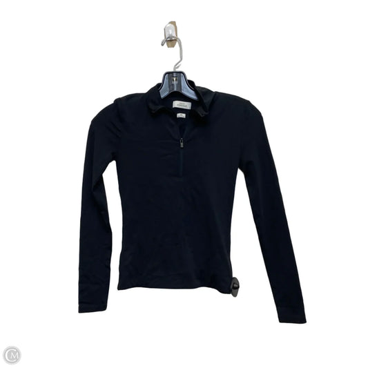 Athletic Top Long Sleeve Collar By Babaton In Black, Size: Xxs