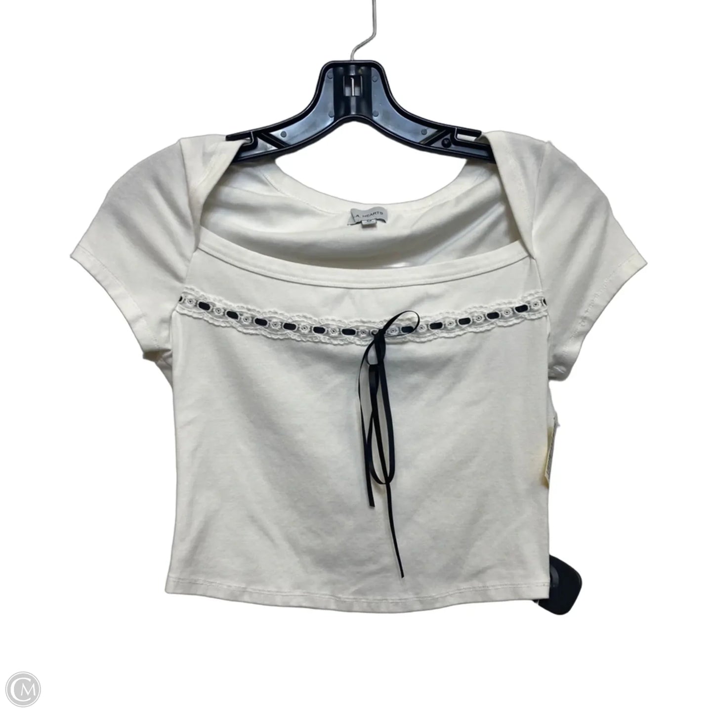 Top Short Sleeve By La Hearts In White, Size: M
