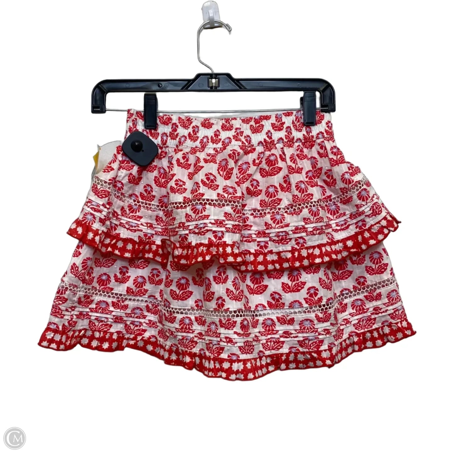 Skort Designer By Roller Rabbit In Red & White, Size: S