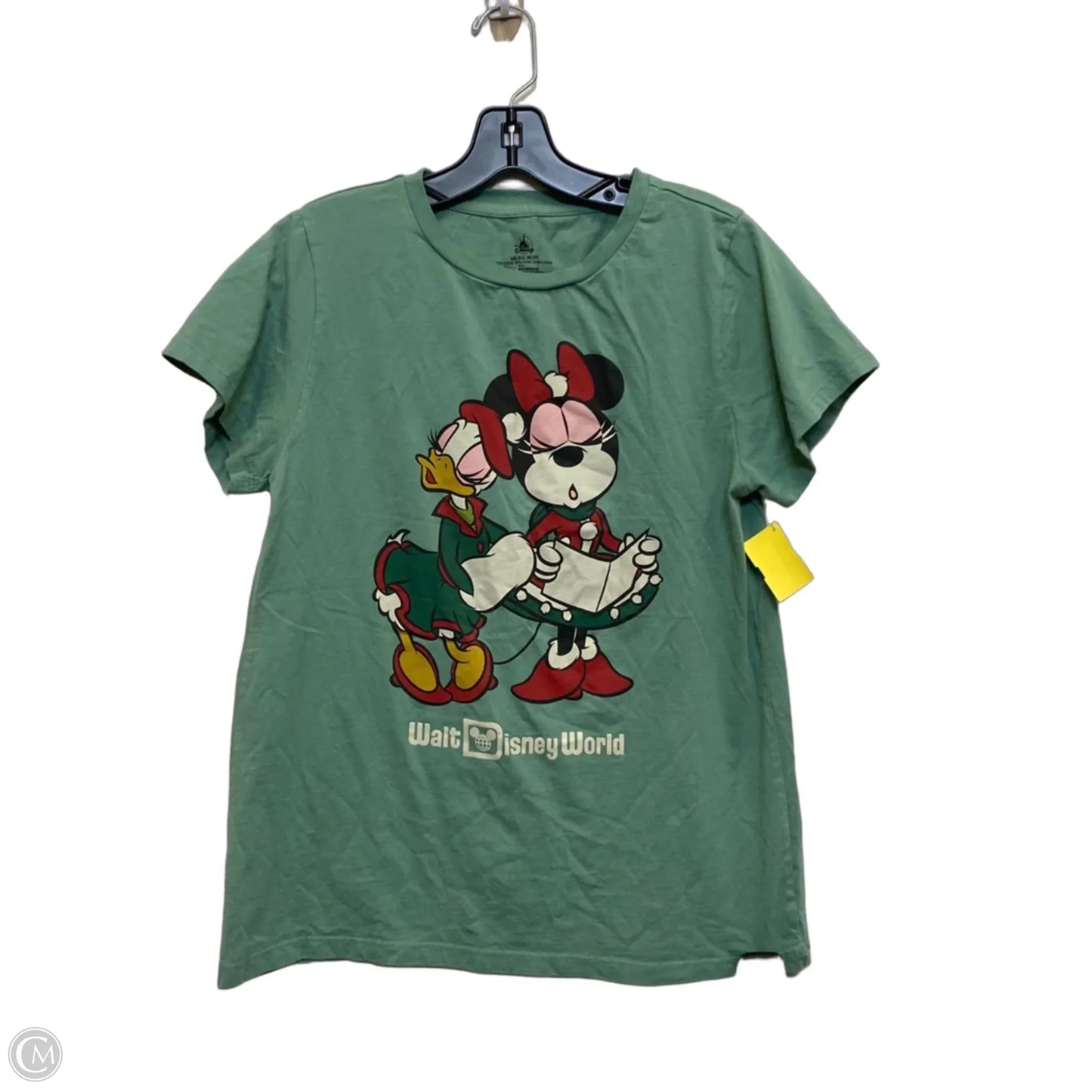 Top Short Sleeve By Disney In Green, Size: M