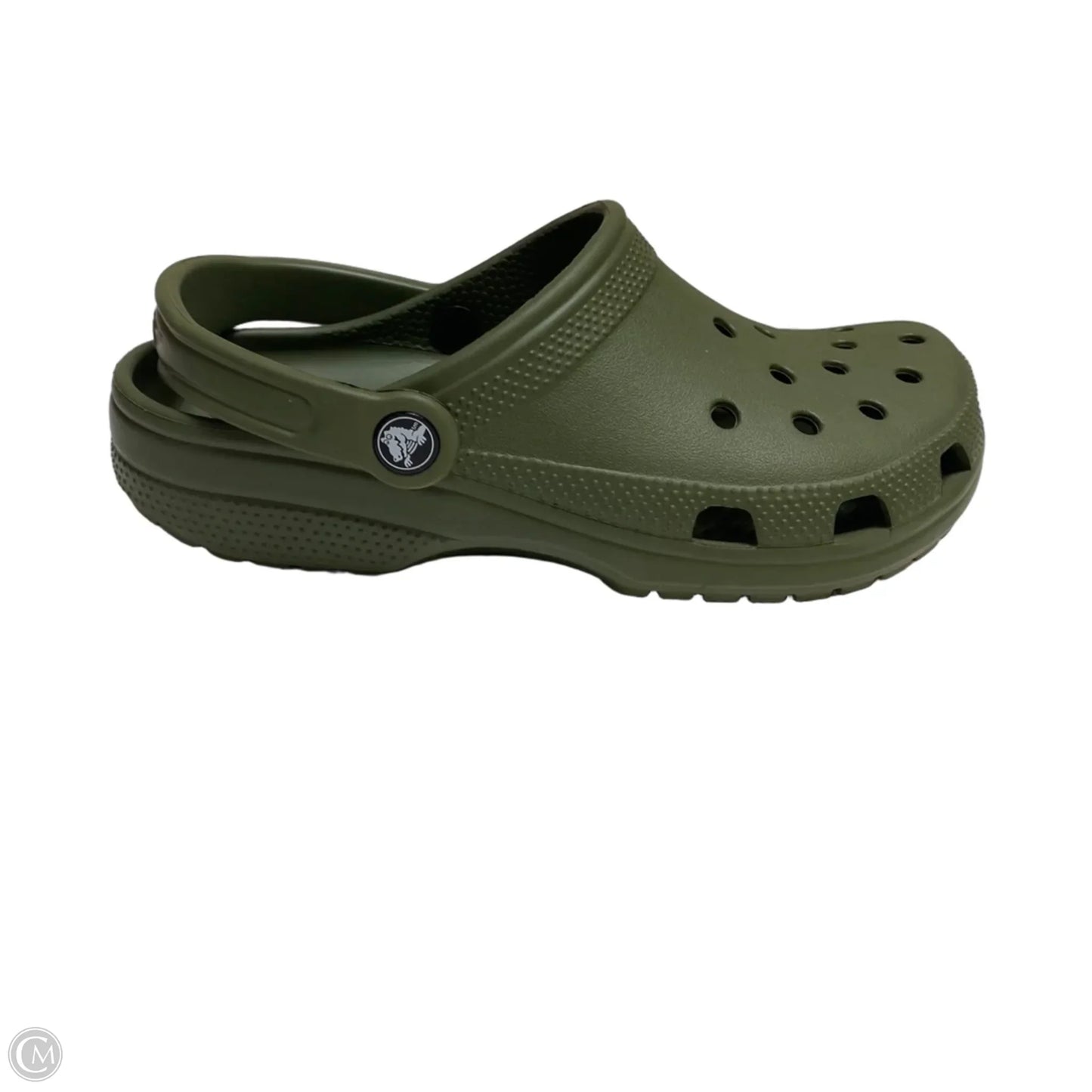 Shoes Flats By Crocs In Green, Size: 8