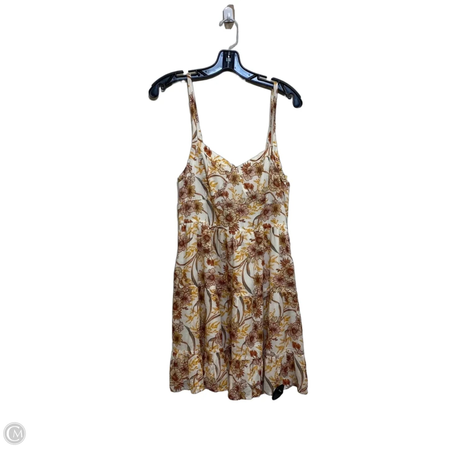 Dress Casual Short By American Eagle In Brown & Cream, Size: M