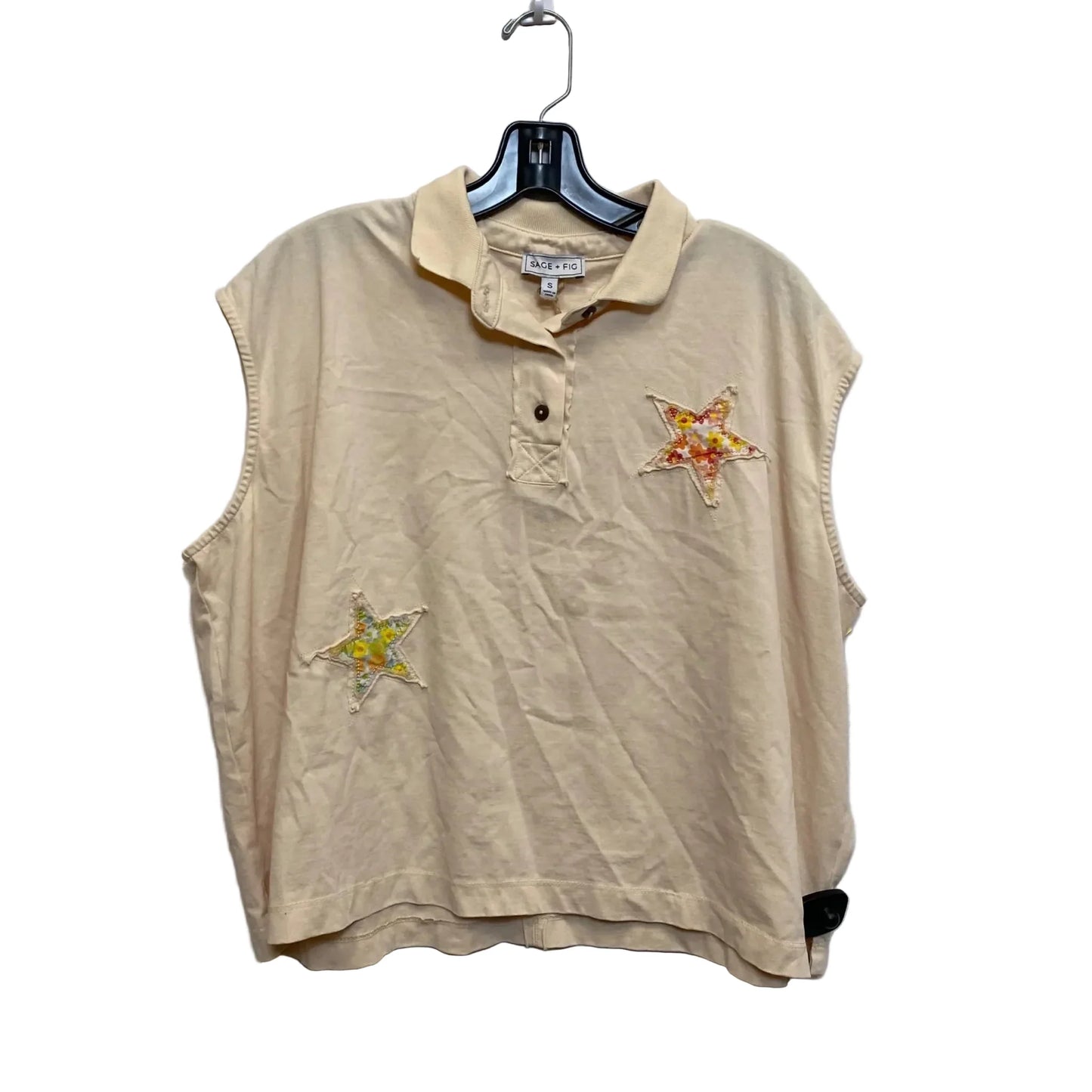 Top Sleeveless By Sage + Fig In Cream, Size: S