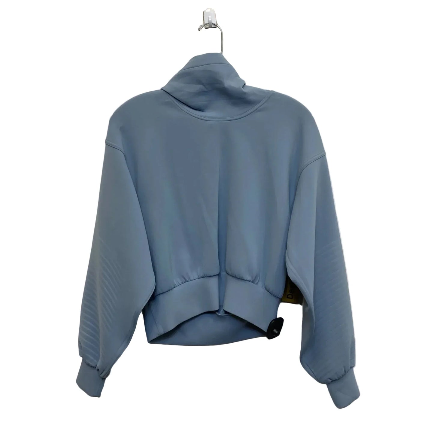 Athletic Top Long Sleeve Collar Designer By Lululemon In Blue, Size: Xs