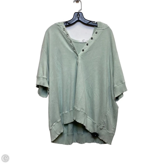 Top Short Sleeve By Jane And Delancey In Green, Size: 3x