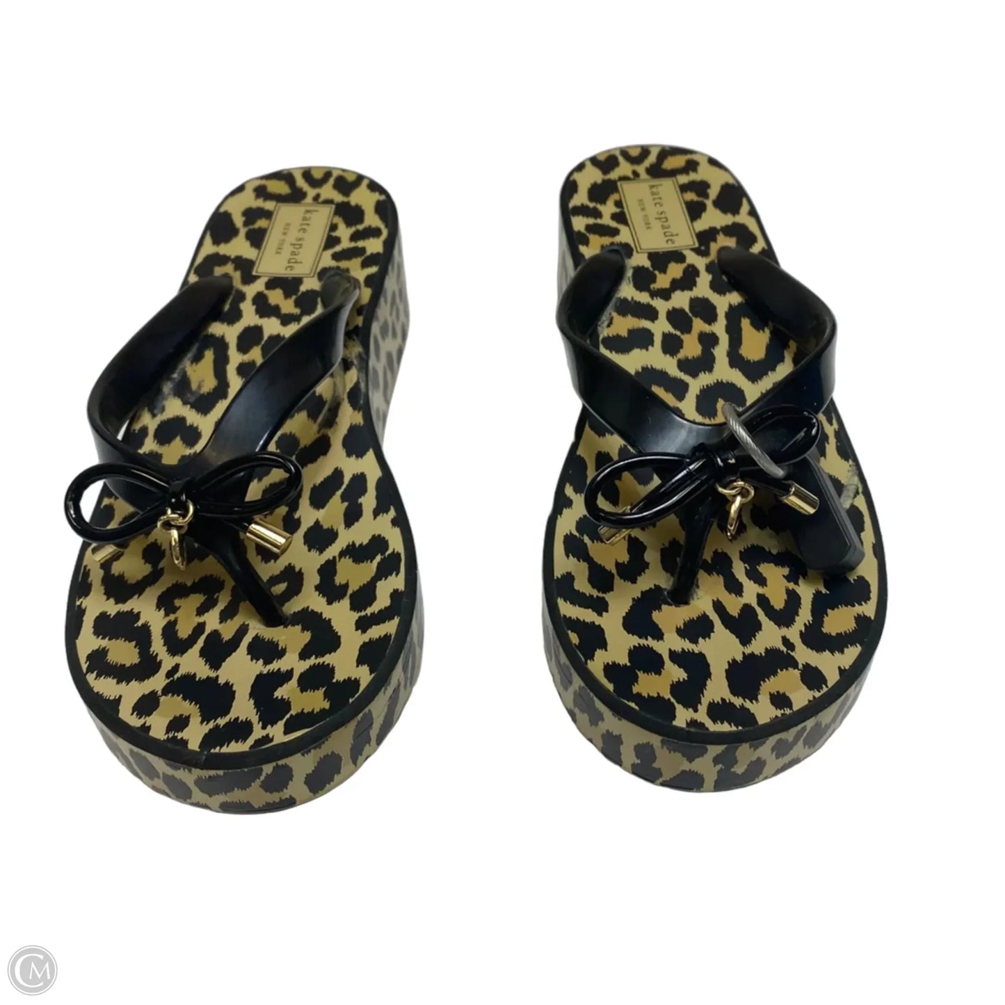 Sandals Designer By Kate Spade In Animal Print, Size: 7