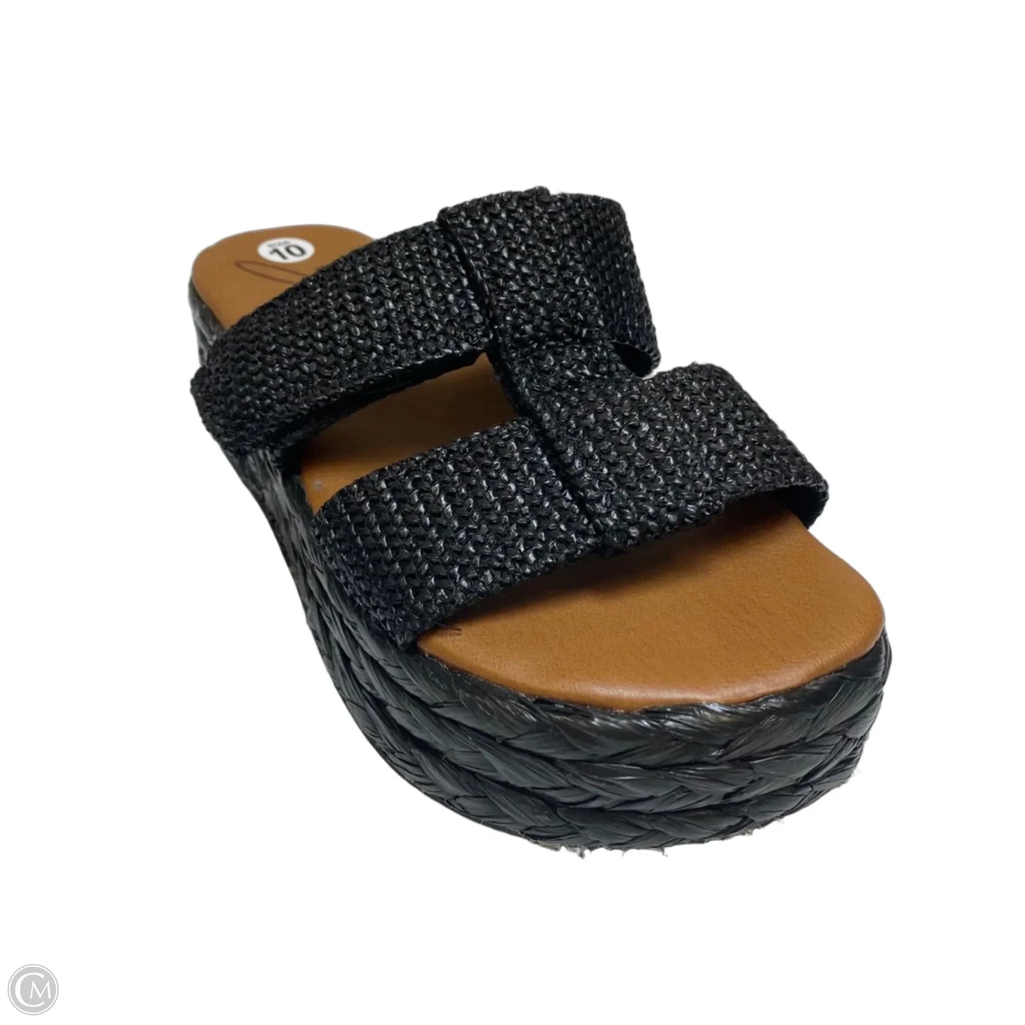Sandals Heels Platform By Zodiac In Black, Size: 10