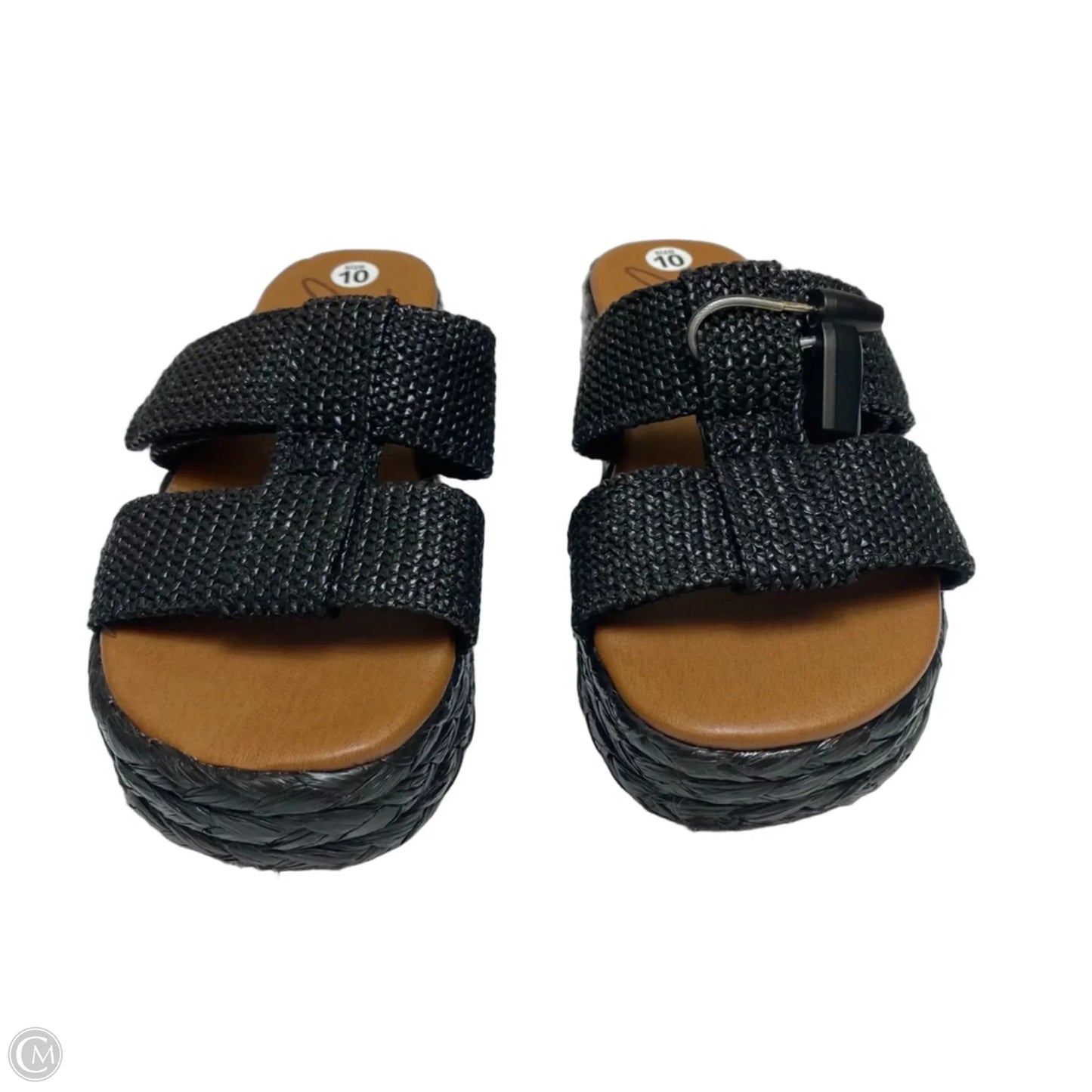 Sandals Heels Platform By Zodiac In Black, Size: 10