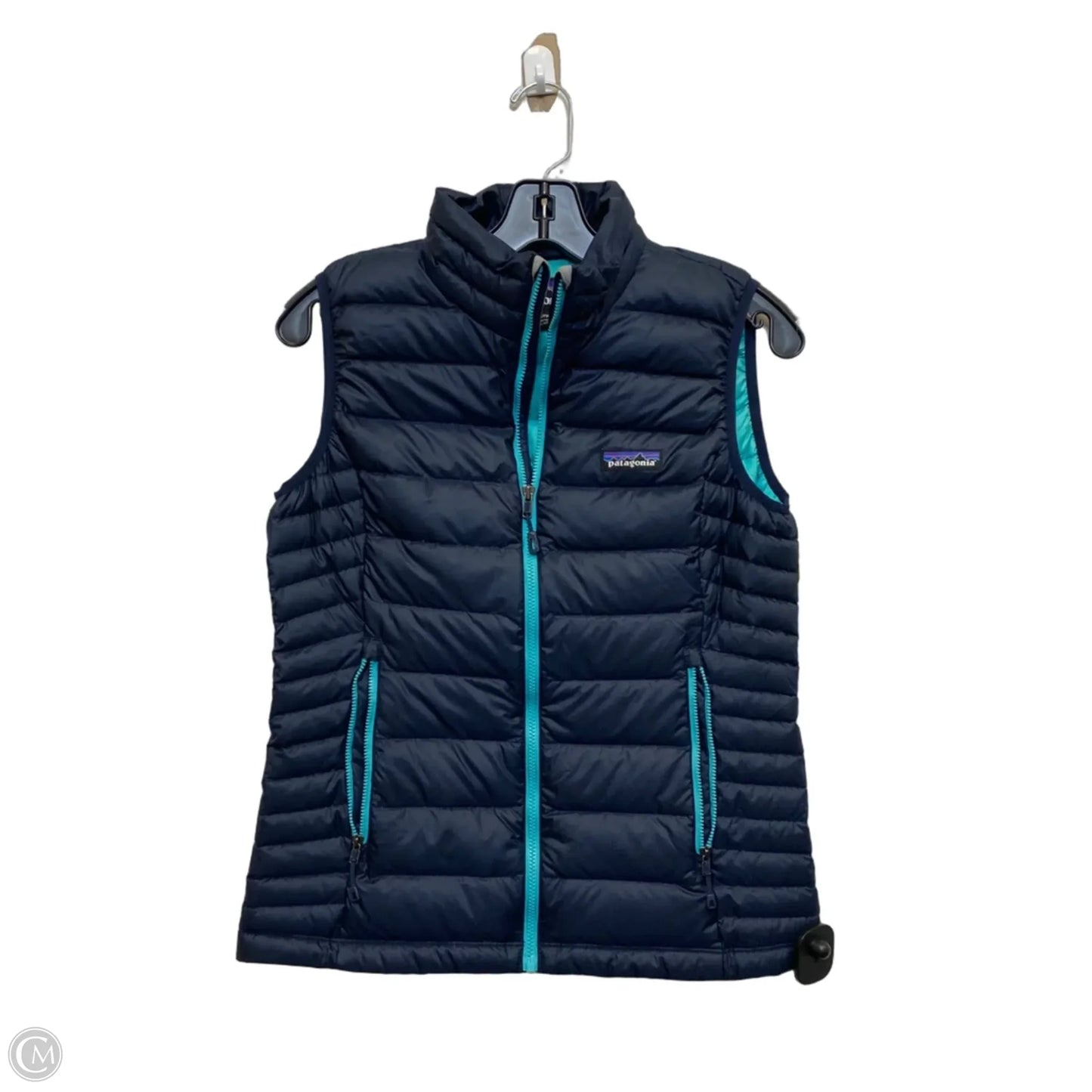 Vest Puffer & Quilted By Patagonia In Navy, Size: S