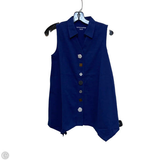 Top Sleeveless By Soft Surroundings In Blue, Size: Sp