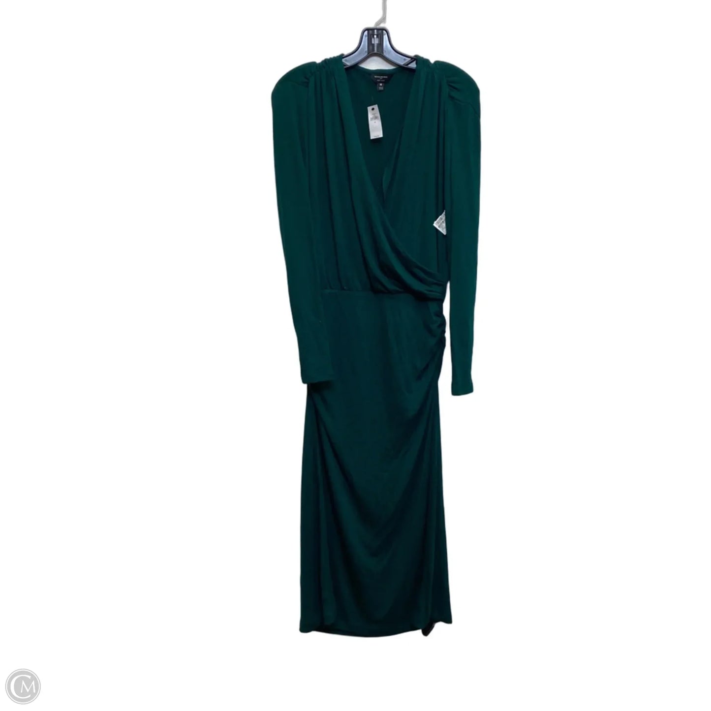 Dress Casual Midi By Banana Republic In Green, Size: M