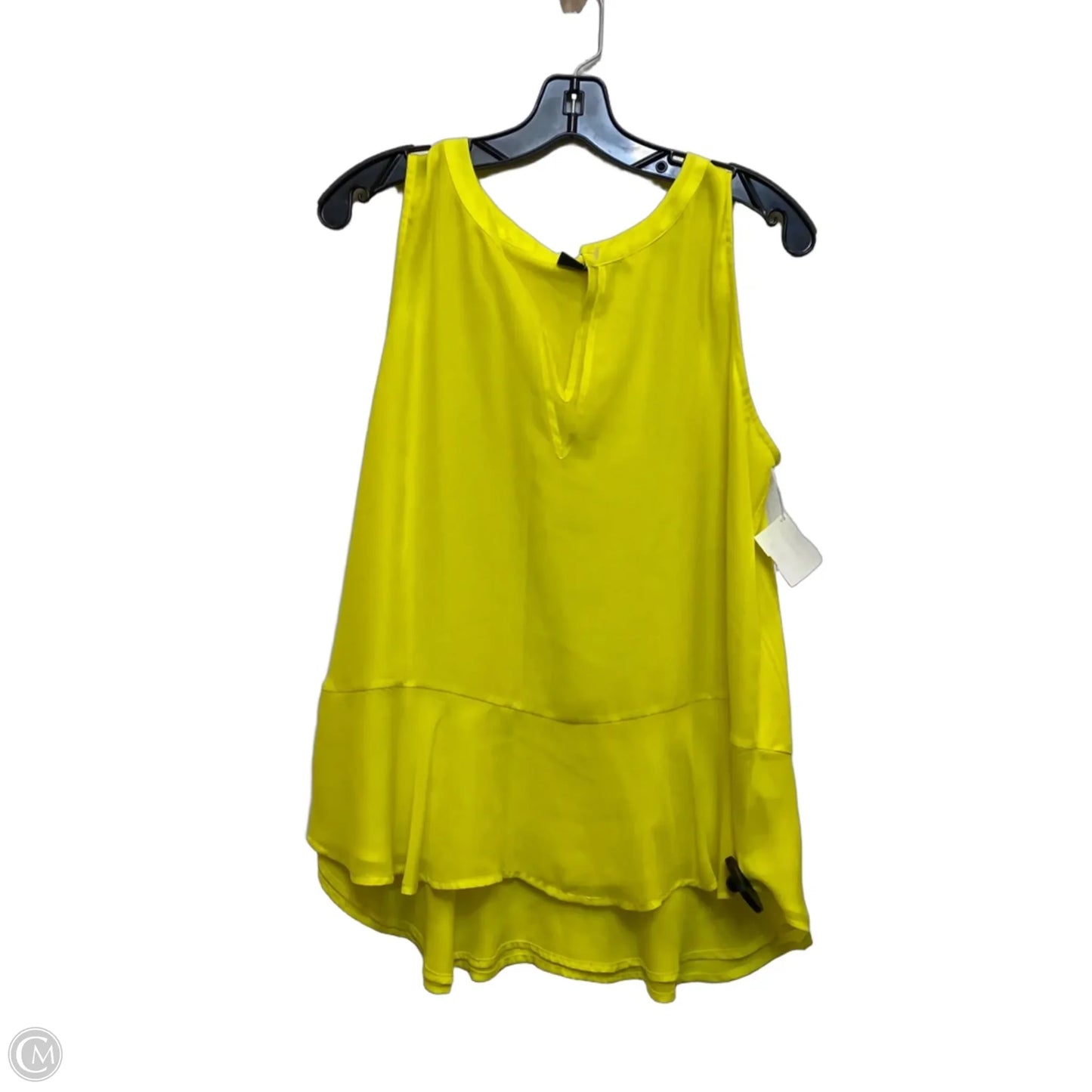 Top Sleeveless By Kaari Blue In Yellow, Size: L