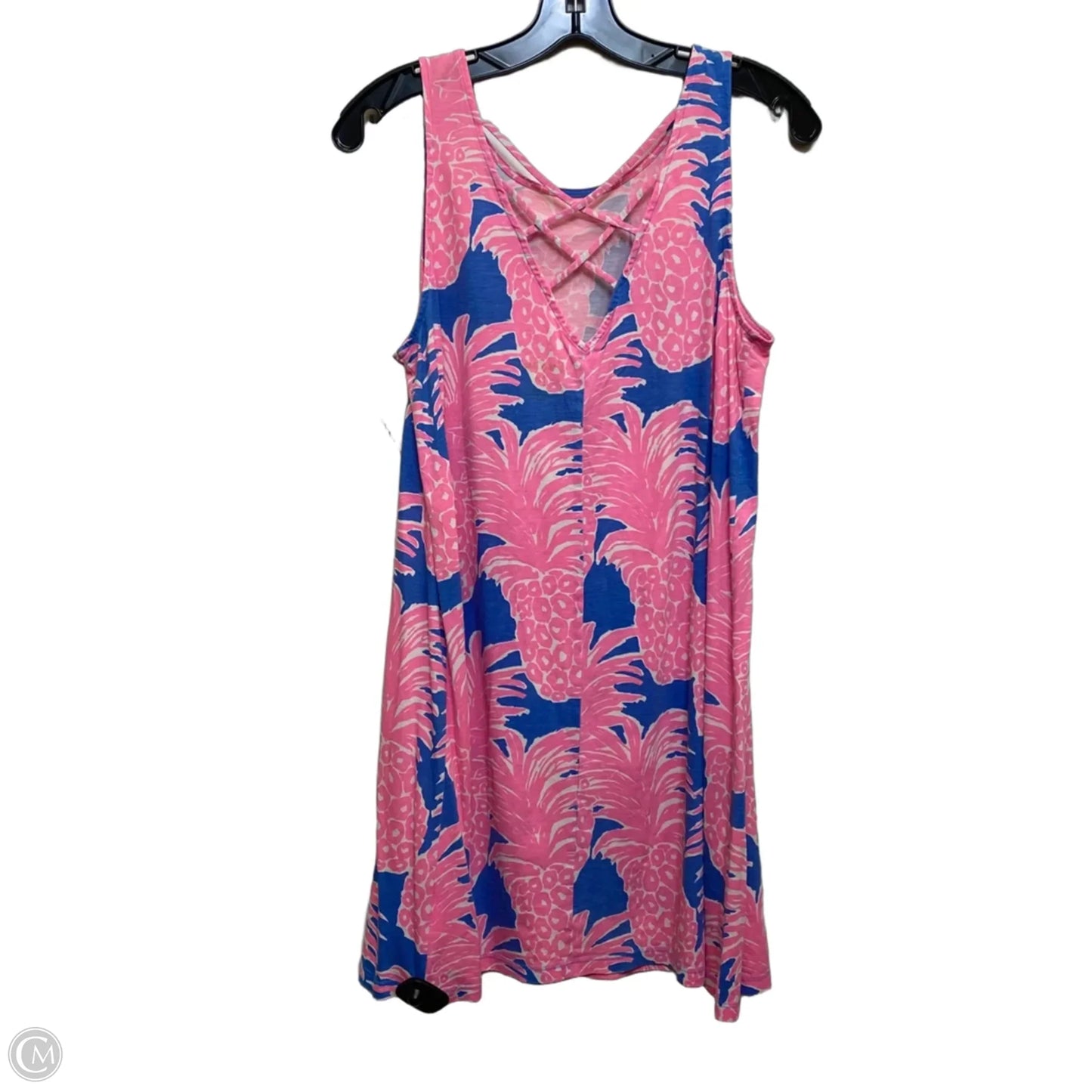 Dress Designer By Lilly Pulitzer In Blue & Pink, Size: M