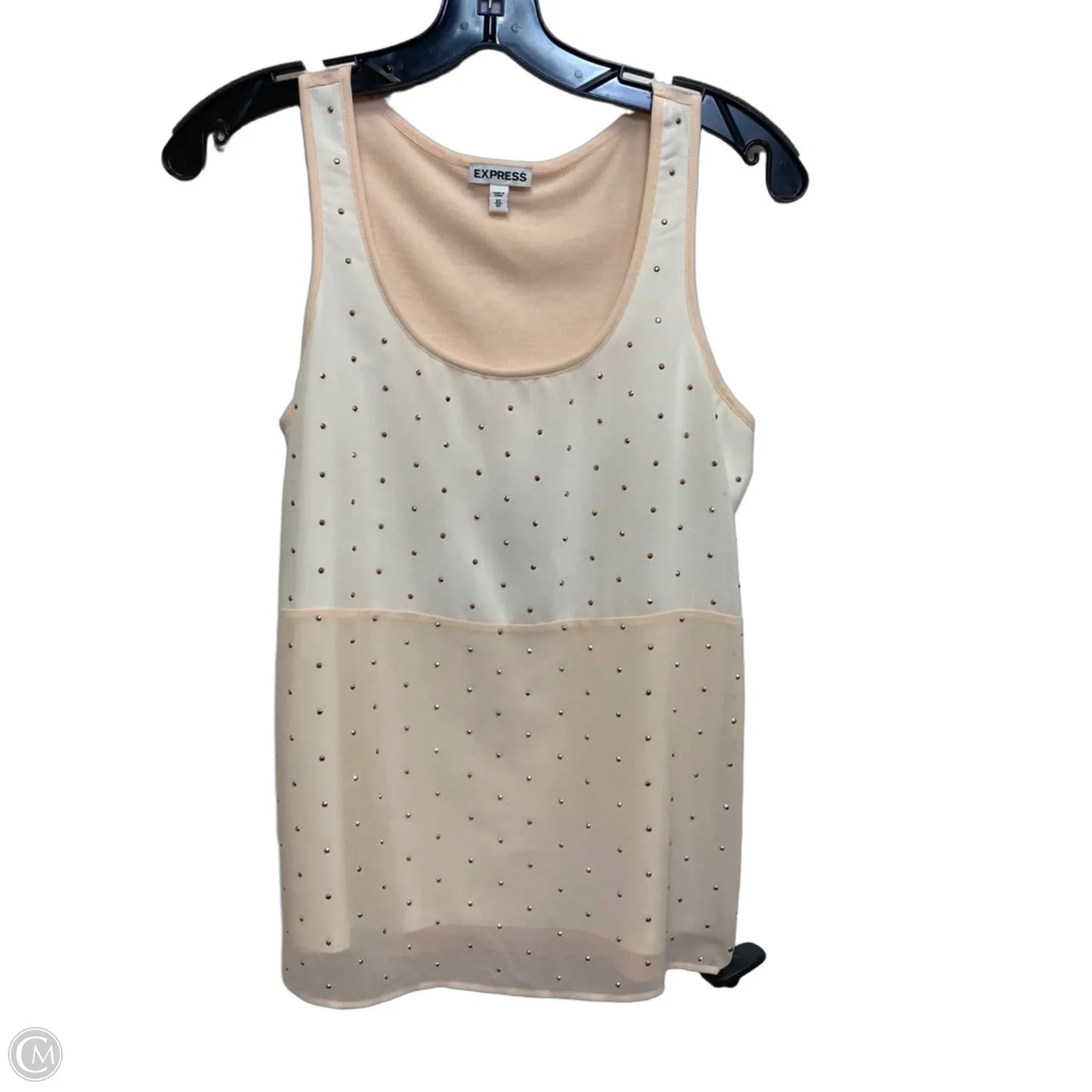 Top Sleeveless By Express In Peach, Size: Xs