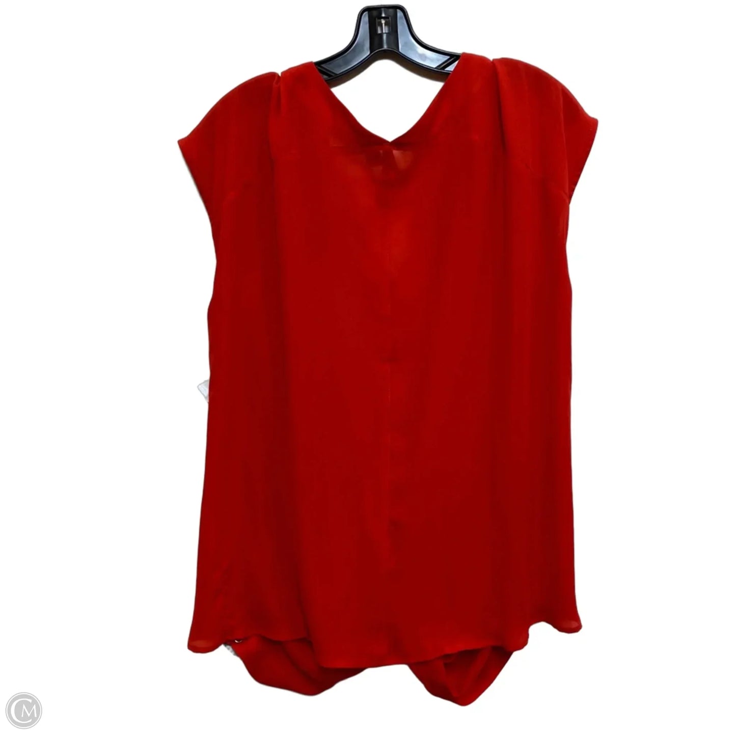 Top Short Sleeve By Cato In Red, Size: 1x